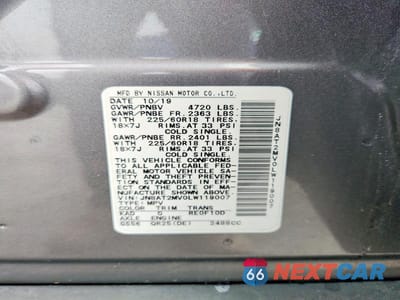 Zdjęcie 13 z 13 samochodu: 2020 NISSAN ROGUE SV VIN:JN8AT2MV0LW119007 - miniatura
