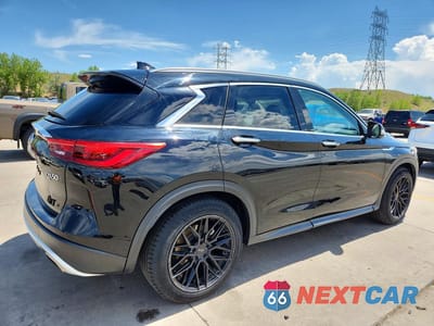 Trzecie zdjęcie samochodu z tyłu: 2020 INFINITI QX50 ESSENTIAL VIN:3PCAJ5M37LF106390 - miniatura
