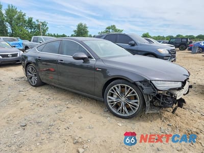 Czwarte zdjęcie samochodu z boku: 2016 AUDI A7 PREMIUM PLUS VIN:WAUWGAFC3GN025451 - miniatura