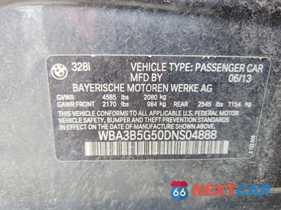 Zdjęcie 12 z 12 samochodu: 2013 BMW 328 XI SULEV VIN:WBA3B5G50DNS04888 - miniatura