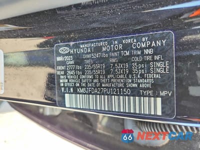 Zdjęcie 14 z 14 samochodu: 2023 HYUNDAI TUCSON LIMITED VIN:KM8JFDA27PU121150 - miniatura