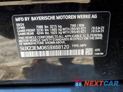 Zdjęcie 14 z 14 samochodu: 2025 BMW X7 XDRIVE40I VIN:5UX23EM06S9X68120 - miniatura