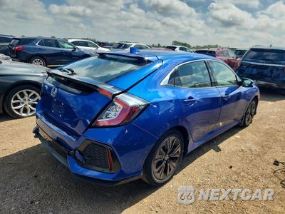 Trzecie zdjęcie samochodu z tyłu: 2018 HONDA CIVIC EX VIN:SHHFK7H55JU202881 - miniatura