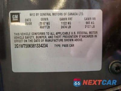 Zdjęcie 12 z 12 samochodu: 2008 CHEVROLET IMPALA LT VIN:2G1WT58K981334234 - miniatura