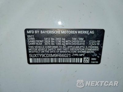 Zdjęcie 13 z 13 samochodu: 2021 BMW X3 XDRIVEM40I VIN:5UXTY9C0XM9H66021 - miniatura