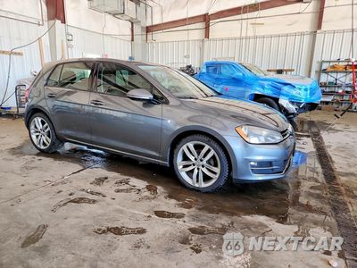 Czwarte zdjęcie samochodu z boku: 2015 VOLKSWAGEN GOLF TDI VIN:3VW2A7AU0FM012765 - miniatura