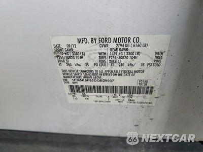 Zdjęcie 13 z 13 samochodu: 2013 FORD EXPLORER LIMITED VIN:1FM5K8F85DGB29937 - miniatura