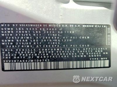 Zdjęcie 13 z 13 samochodu: 2018 VOLKSWAGEN TIGUAN VIN:3VV2B7AX3JM106742 - miniatura