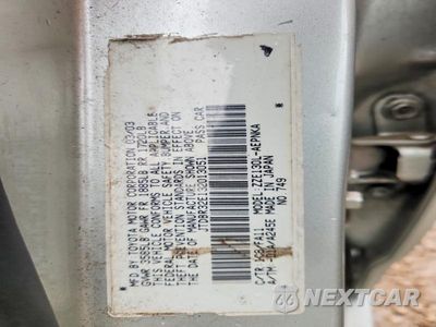 Zdjęcie 12 z 12 samochodu: 2003 TOYOTA COROLLA LE VIN:JTDBR32E132013051 - miniatura