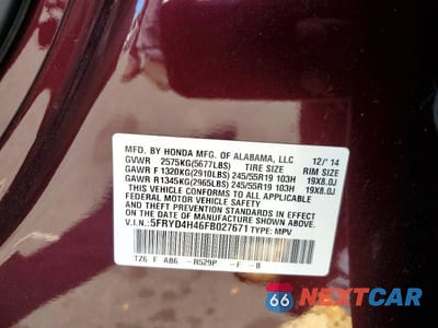 Zdjęcie 13 z 13 samochodu: 2015 ACURA MDX TECHNOLOGY VIN:5FRYD4H46FB027671 - miniatura