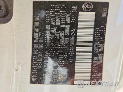 Zdjęcie 13 z 13 samochodu: 2022 TOYOTA CAMRY XSE V6 VIN:4T1KZ1AK7NU064245 - miniatura