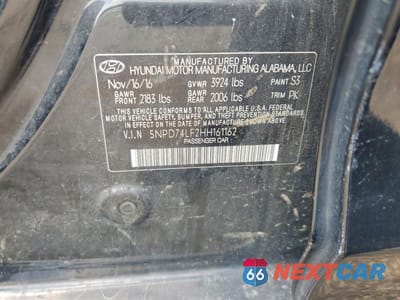 Zdjęcie 12 z 12 samochodu: 2017 HYUNDAI ELANTRA SE VIN:5NPD74LF2HH161162 - miniatura