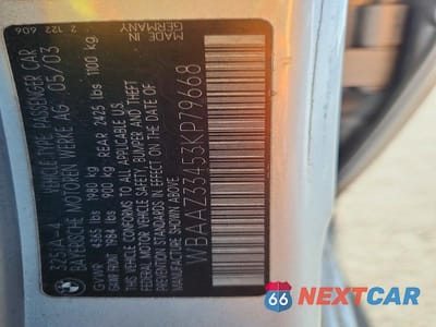 Zdjęcie 12 z 12 samochodu: 2003 BMW 325 I VIN:WBAAZ33453KP79668 - miniatura