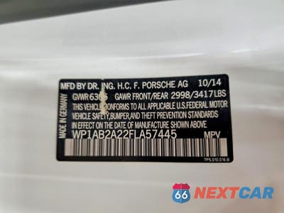 Zdjęcie 13 z 13 samochodu: 2015 PORSCHE CAYENNE S VIN:WP1AB2A22FLA57445 - miniatura