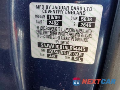 Zdjęcie 12 z 12 samochodu: 2010 JAGUAR XF PREMIUM VIN:SAJWA0GB1ALR64445 - miniatura