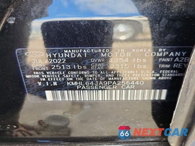 Zdjęcie 12 z 12 samochodu: 2023 HYUNDAI SONATA SEL VIN:KMHL64JA9PA256440 - miniatura