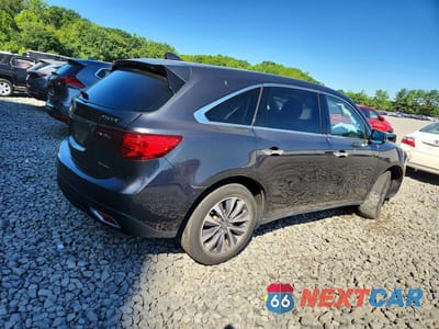 Trzecie zdjęcie samochodu z tyłu: 2016 ACURA MDX TECHNOLOGY VIN:5FRYD4H42GB036370 - miniatura