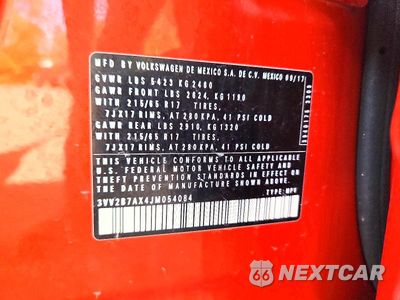 Zdjęcie 13 z 13 samochodu: 2018 VOLKSWAGEN TIGUAN SE VIN:3VV2B7AX4JM054084 - miniatura
