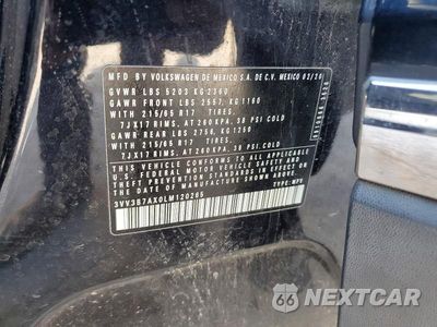 Zdjęcie 13 z 13 samochodu: 2020 VOLKSWAGEN TIGUAN SE VIN:3VV3B7AX0LM120265 - miniatura