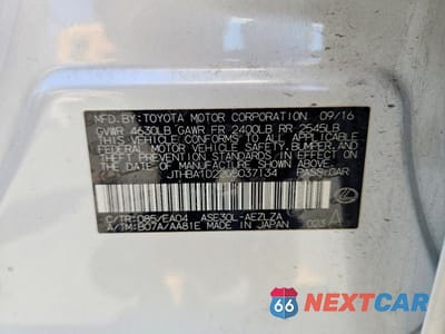 Zdjęcie 13 z 13 samochodu: 2016 LEXUS IS 200T VIN:JTHBA1D22G5037134 - miniatura