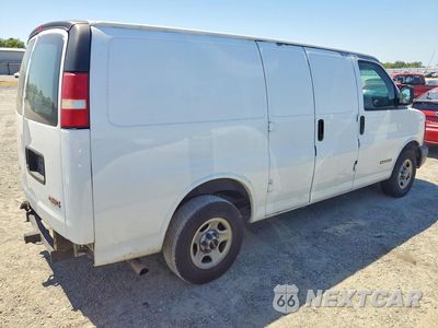 Trzecie zdjęcie samochodu z tyłu: 2003 GMC SAVANA G2500 VIN:1GTFG25T831139201 - miniatura