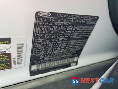 Zdjęcie 12 z 12 samochodu: 2017 LAND ROVER RANGE ROVER SPORT SE VIN:SALWG2FK4HA667016 - miniatura