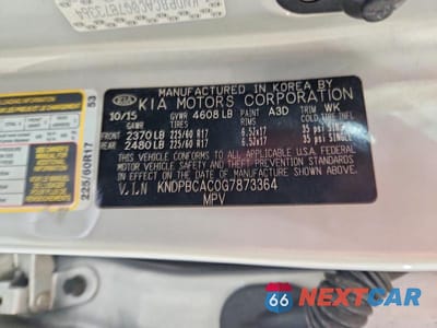 Zdjęcie 13 z 13 samochodu: 2016 KIA SPORTAGE LX VIN:KNDPBCAC0G7873364 - miniatura