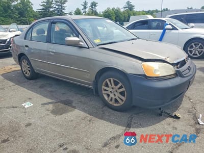 Czwarte zdjęcie samochodu z boku: 2003 HONDA CIVIC LX VIN:2HGES16533H517142 - miniatura
