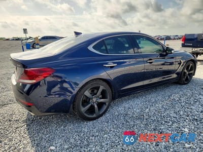 Trzecie zdjęcie samochodu z tyłu: 2019 GENESIS G70 2.0T ADVANCED VIN:KMTG44LA0KU019806 - miniatura