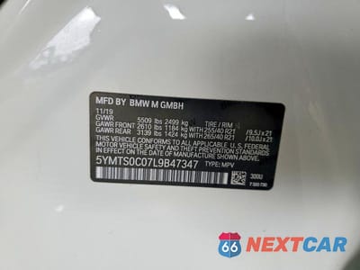Zdjęcie 14 z 14 samochodu: 2020 BMW X3 M COMPETITION VIN:5YMTS0C07L9B47347 - miniatura