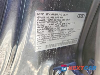 Zdjęcie 13 z 13 samochodu: 2024 AUDI SQ8 PRESTIGE VIN:WA1CWBF13RD015728 - miniatura
