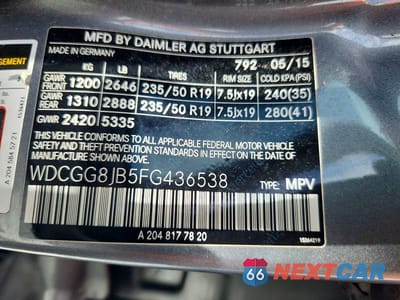 Zdjęcie 13 z 13 samochodu: 2015 MERCEDES-BENZ GLK 350 4MATIC VIN:WDCGG8JB5FG436538 - miniatura