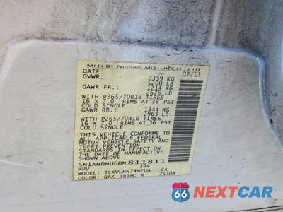 Zdjęcie 12 z 12 samochodu: 2013 NISSAN XTERRA X VIN:5N1AN0NU6DN811811 - miniatura