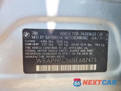 Zdjęcie 13 z 13 samochodu: 2011 BMW 328 I VIN:WBAPH7C56BE682473 - miniatura