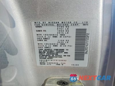 Zdjęcie 13 z 13 samochodu: 2015 CHEVROLET CITY EXPRESS LS VIN:3N63M0YN1FK720892 - miniatura