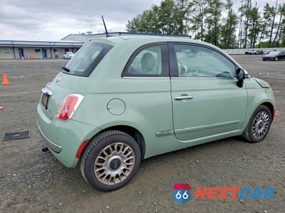 Trzecie zdjęcie samochodu z tyłu: 2012 FIAT 500 LOUNGE VIN:3C3CFFCR7CT145122 - miniatura