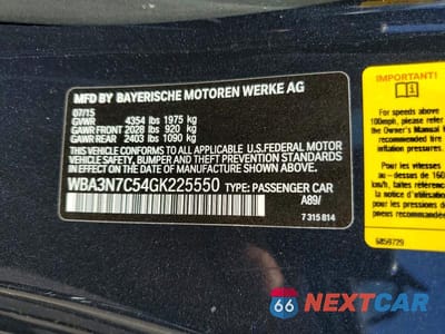 Zdjęcie 12 z 12 samochodu: 2016 BMW 428 I VIN:WBA3N7C54GK225550 - miniatura