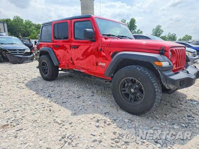 Czwarte zdjęcie samochodu z boku: 2018 JEEP WRANGLER UNLIMITED SPORT VIN:1C4HJXDG5JW108046 - miniatura