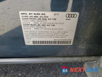 Zdjęcie 13 z 13 samochodu: 2018 AUDI Q3 PREMIUM PLUS VIN:WA1JCCFS3JR011653 - miniatura