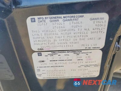 Zdjęcie 12 z 12 samochodu: 1987 CHEVROLET CORVETTE VIN:1G1YY2183H5113833 - miniatura
