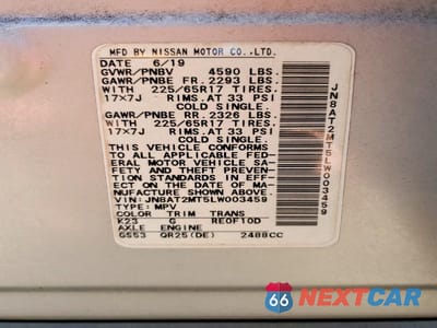 Zdjęcie 14 z 14 samochodu: 2020 NISSAN ROGUE S VIN:JN8AT2MT5LW003459 - miniatura