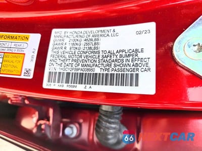 Zdjęcie 12 z 12 samochodu: 2023 HONDA ACCORD HYBRID SPORT VIN:1HGCY2F59PA008950 - miniatura