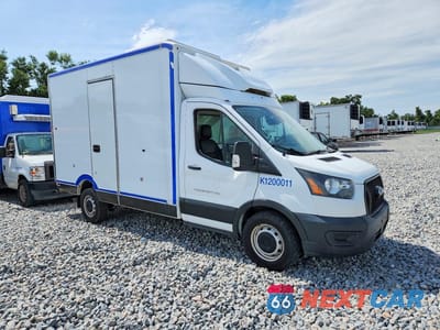 Czwarte zdjęcie samochodu z boku: 2020 FORD TRANSIT DELIVERY TRUCK VIN:1FDBW5Z83LKA75535 - miniatura