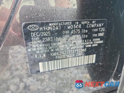 Zdjęcie 13 z 13 samochodu: 2026 HYUNDAI SONATA HYBRID BLUE VIN:KMHL24JJ3TA151348 - miniatura