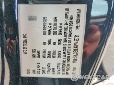 Zdjęcie 12 z 12 samochodu: 2023 TESLA MODEL 3 VIN:5YJ3E1EA2PF456731 - miniatura