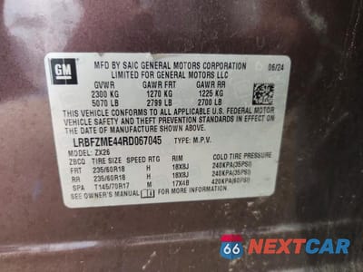 Zdjęcie 13 z 13 samochodu: 2024 BUICK ENVISION PREFERRED VIN:LRBFZME44RD067045 - miniatura