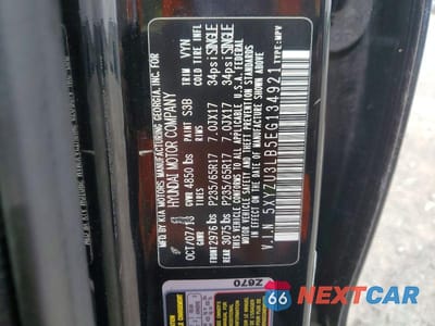 Zdjęcie 13 z 13 samochodu: 2014 HYUNDAI SANTA FE SPORT 2.4L VIN:5XYZU3LB5EG134921 - miniatura