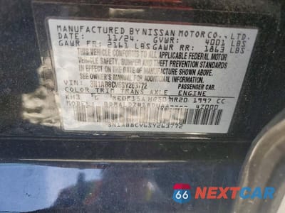 Zdjęcie 12 z 12 samochodu: 2025 NISSAN SENTRA SV VIN:3N1AB8CV6SY263772 - miniatura