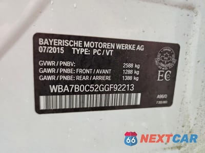 Zdjęcie 12 z 12 samochodu: 2016 BMW 750 XI VIN:WBA7B0C52GGF92213 - miniatura
