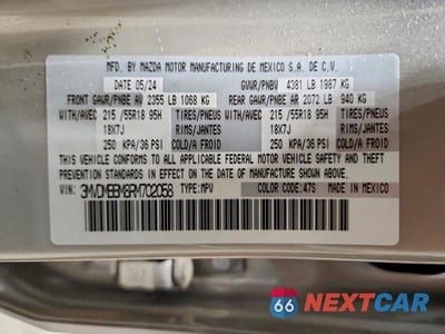 Zdjęcie 14 z 14 samochodu: 2024 MAZDA CX-30 SELECT VIN:3MVDMBBM8RM702058 - miniatura